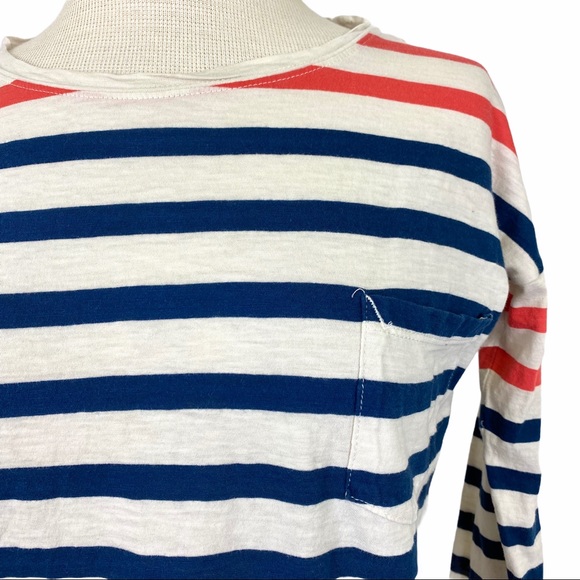 MADEWELL Navy & Orange Striped Tee - Picture 2 of 8